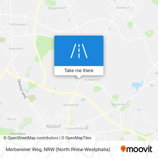 Карта Merberener Weg