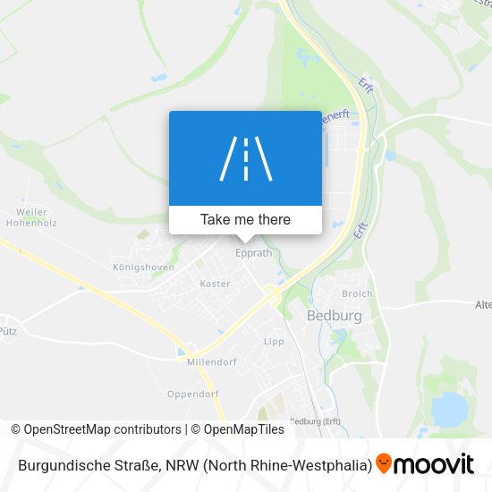 Burgundische Straße map