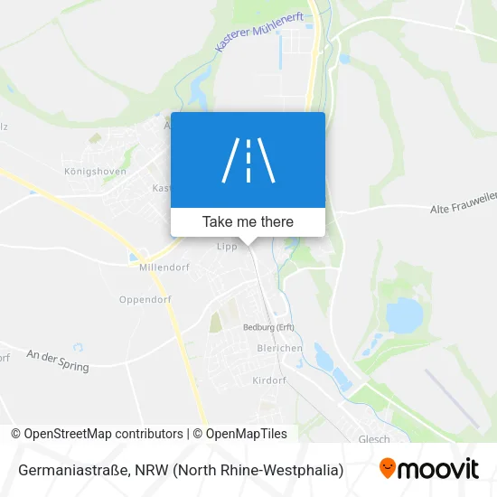 Карта Germaniastraße