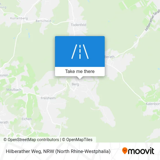 Hilberather Weg map