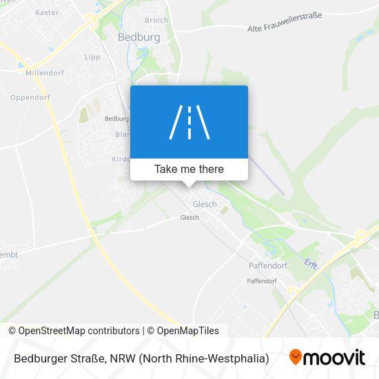 Bedburger Straße map