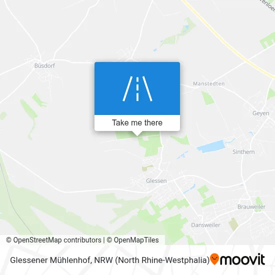 Glessener Mühlenhof map