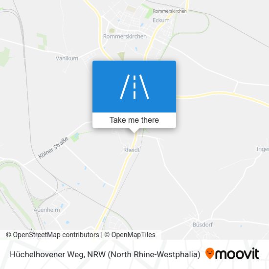 Hüchelhovener Weg map