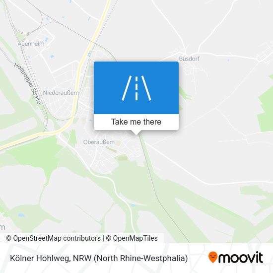 Kölner Hohlweg map