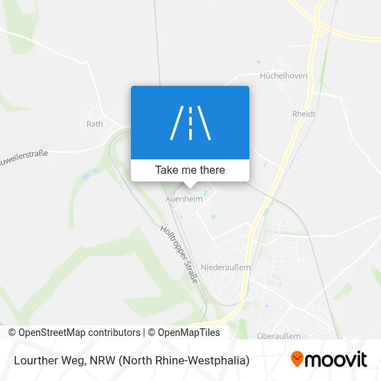 Lourther Weg map