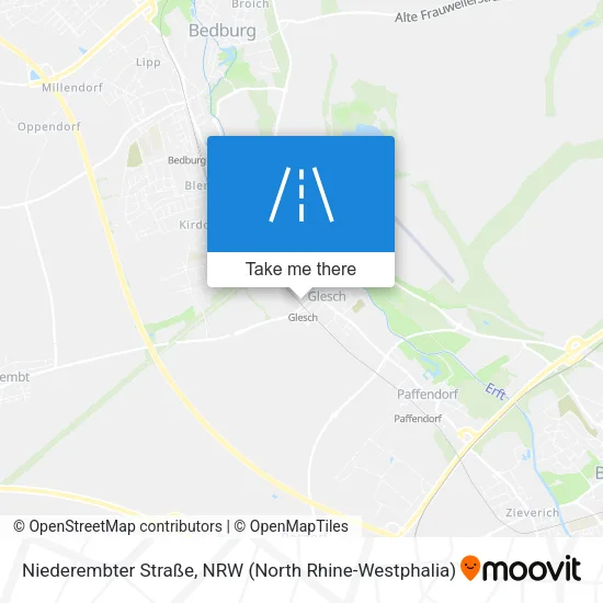 Карта Niederembter Straße