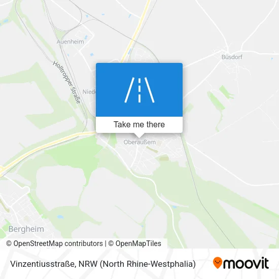 Карта Vinzentiusstraße