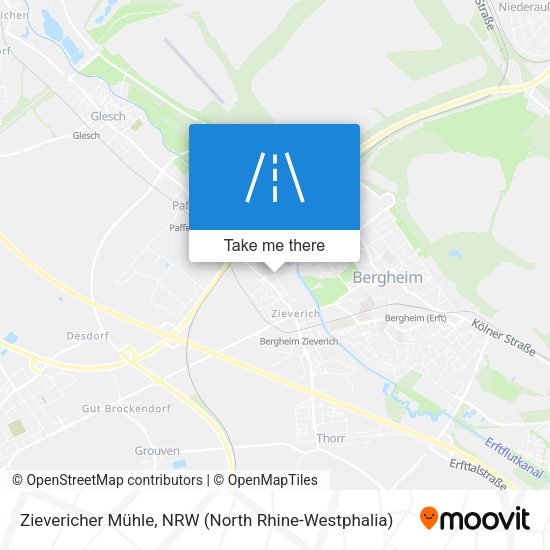 Zievericher Mühle map