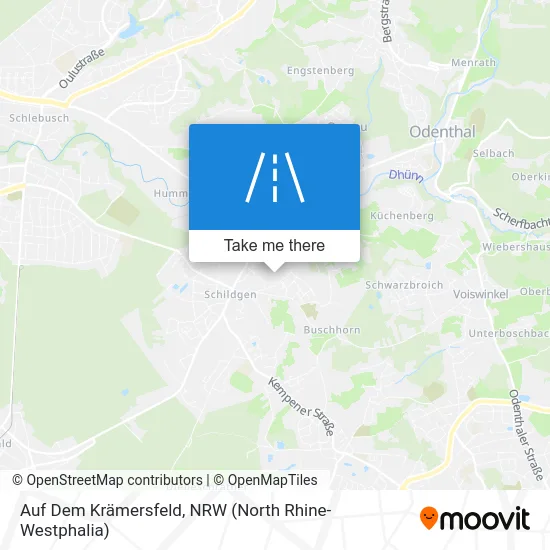 Карта Auf Dem Krämersfeld