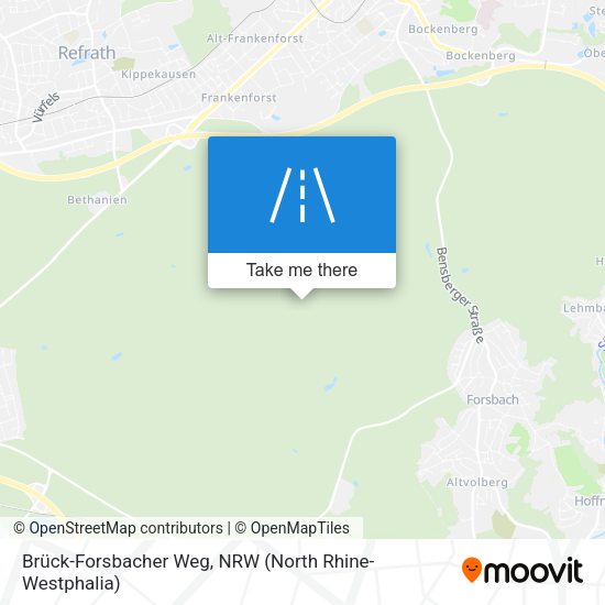 Brück-Forsbacher Weg map