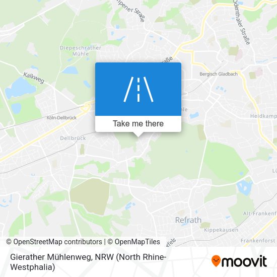 Gierather Mühlenweg map