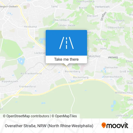 Overather Straße map