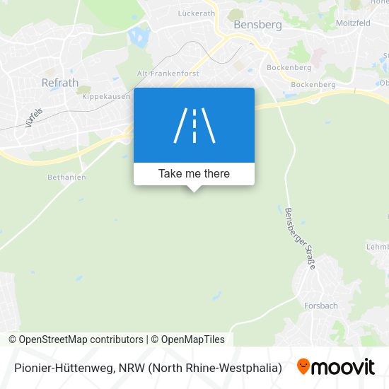 Pionier-Hüttenweg map