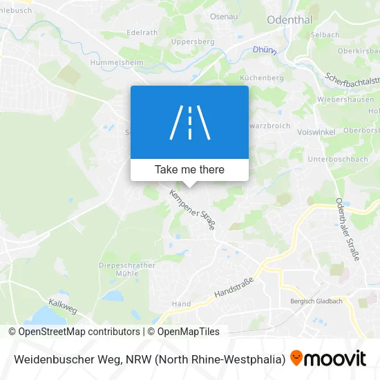 Карта Weidenbuscher Weg