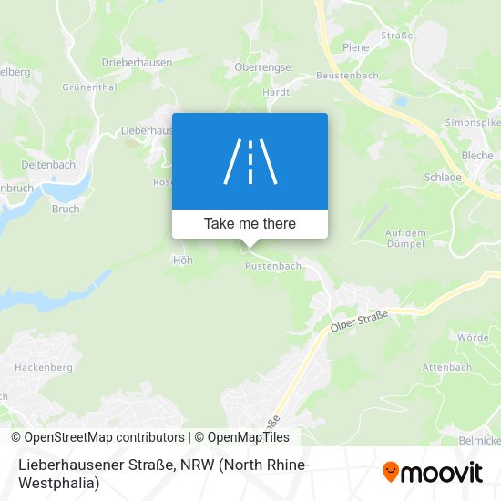 Lieberhausener Straße map