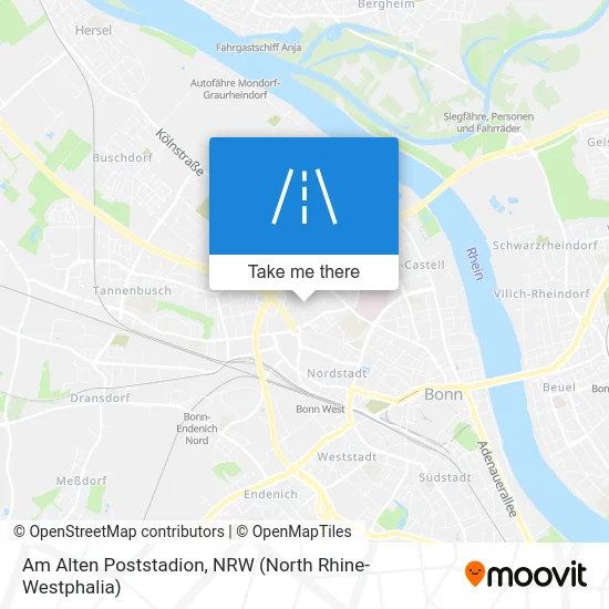 Am Alten Poststadion map