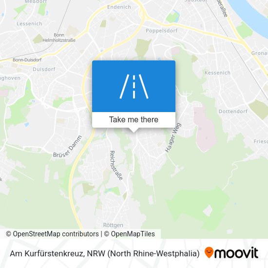 Am Kurfürstenkreuz map