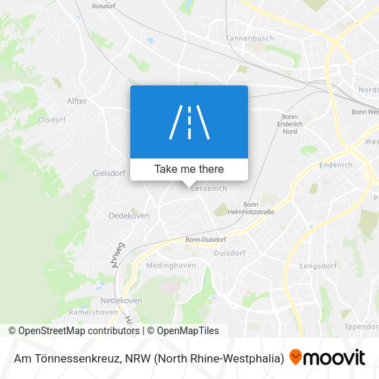 Am Tönnessenkreuz map