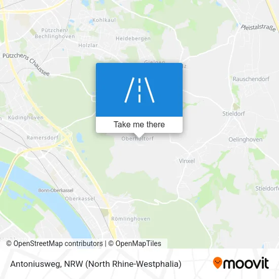Antoniusweg map