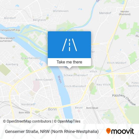 Gensemer Straße map