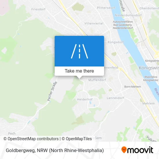 Goldbergweg map