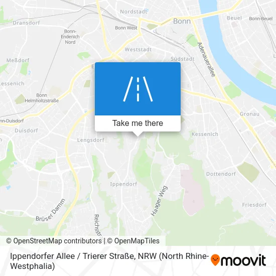 Карта Ippendorfer Allee / Trierer Straße