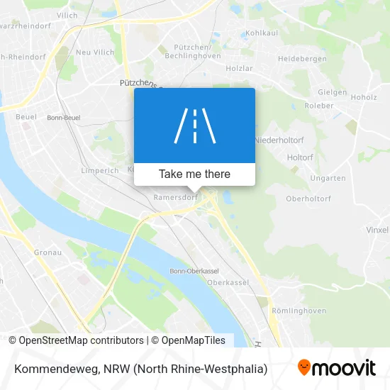 Карта Kommendeweg