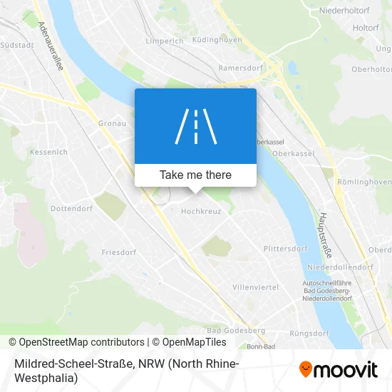 Карта Mildred-Scheel-Straße