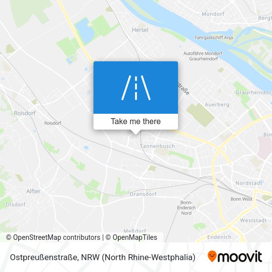 Ostpreußenstraße map