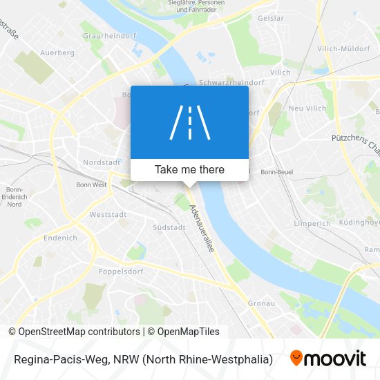 Regina-Pacis-Weg map