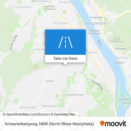 Scheerenbergweg map