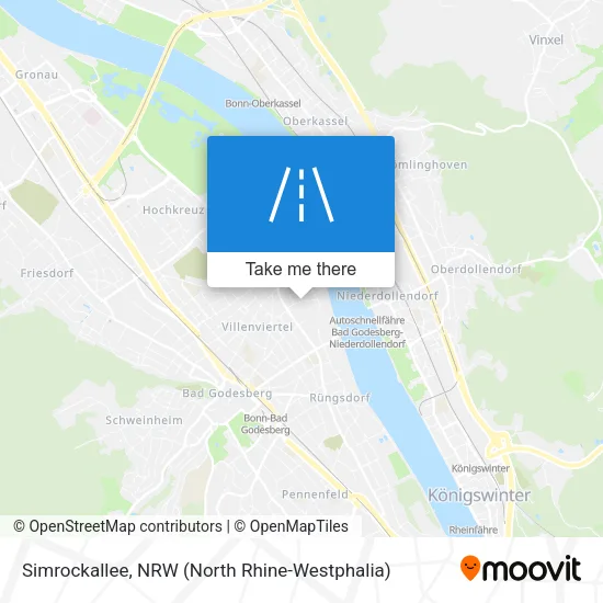 Карта Simrockallee