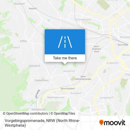 Карта Vorgebirgspromenade