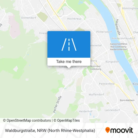 Карта Waldburgstraße