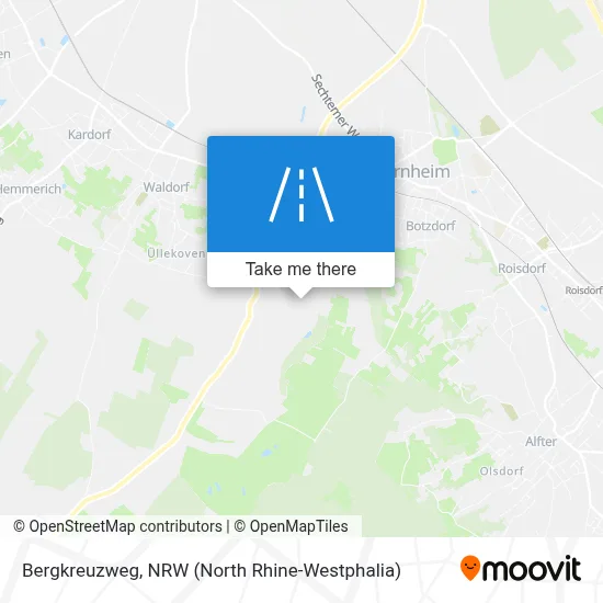 Bergkreuzweg map