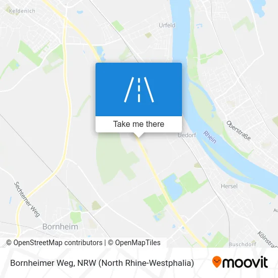 Bornheimer Weg map