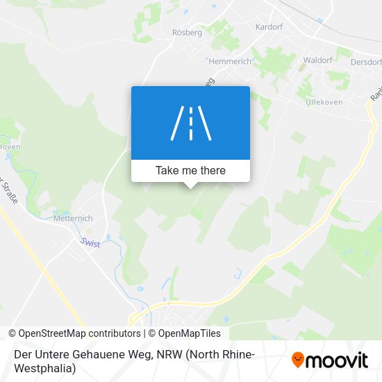 Der Untere Gehauene Weg map
