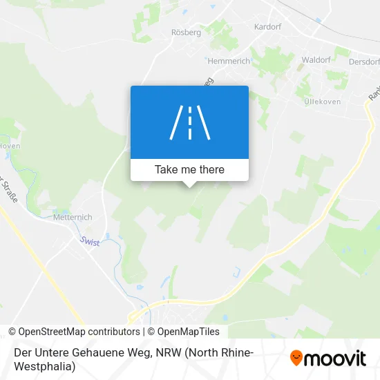 Карта Der Untere Gehauene Weg