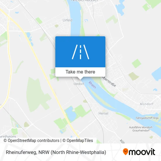 Rheinuferweg map