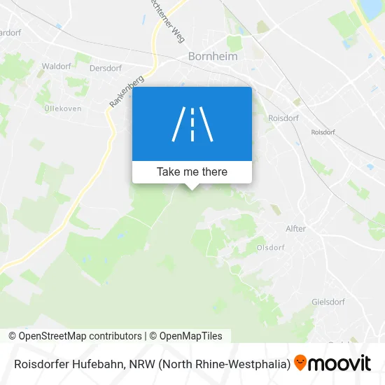 Roisdorfer Hufebahn map