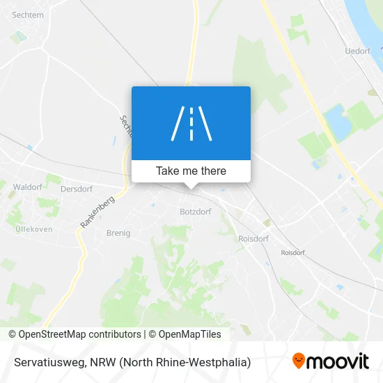 Servatiusweg map
