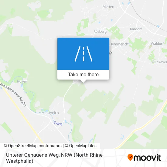 Карта Unterer Gehauene Weg