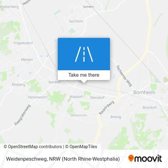 Карта Weidenpeschweg