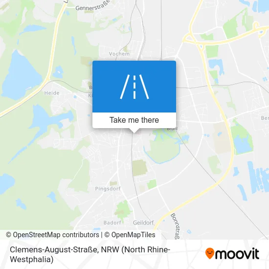 Карта Clemens-August-Straße