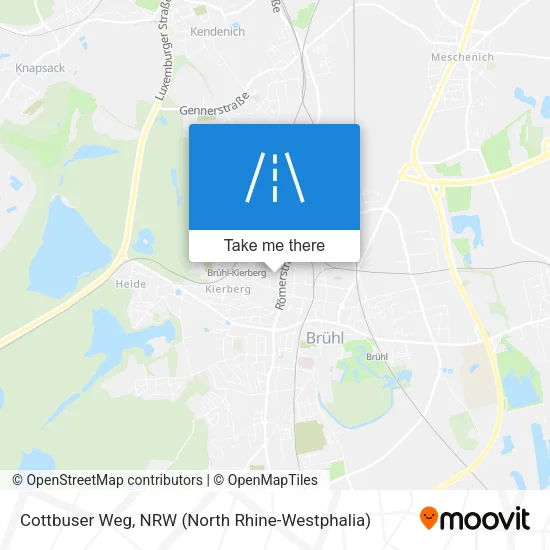 Карта Cottbuser Weg