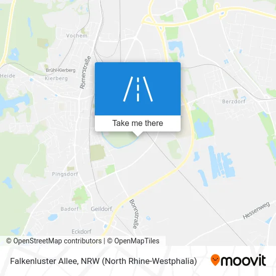 Falkenluster Allee map