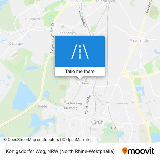 Königsdorfer Weg map