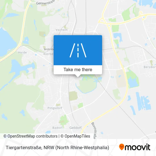 Карта Tiergartenstraße