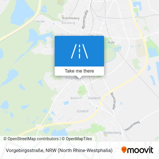 Vorgebirgsstraße map