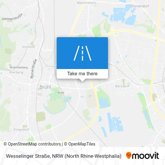 Wesselinger Straße map